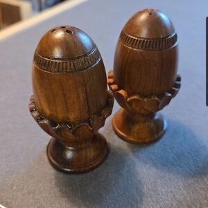 Wooden Salt and Pepper Shakers